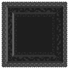 Gothic stylised ornamental frame. Floral patterned decoration.	

