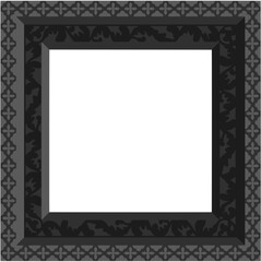 Gothic stylised ornamental frame. Floral patterned decoration.	
