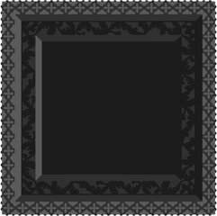 Gothic stylised ornamental frame. Floral patterned decoration.	
