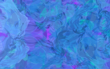 colorful abstract background of fabric in water