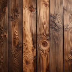 Close Up of Weathered Brown Wood Planks With Knots