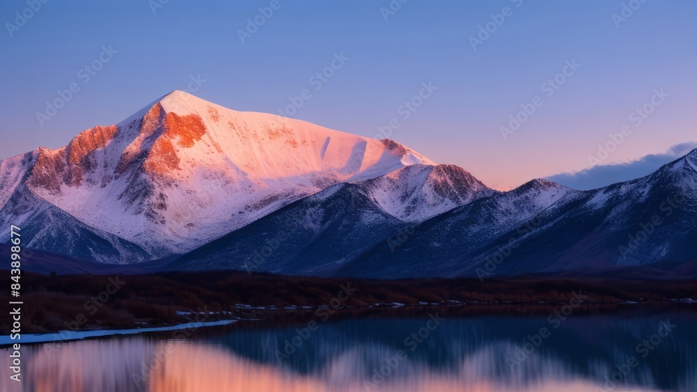 Wall mural Beautiful view of the mountain. Mountain landscape. The beauty of nature.