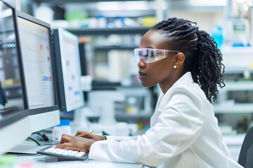 pharmacist working in pharmacy