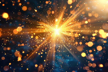 a bright orange light shines through a dark background