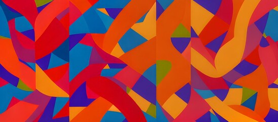 カラフル模様のアブストラクト