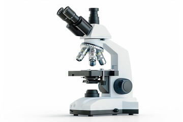 microscope isolated on white