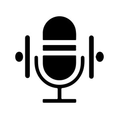 Podcast radio logo icon