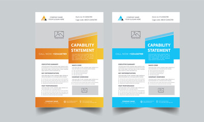 Capability Statement Template Design.