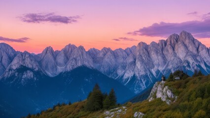 Fototapeta premium Beautiful view of the mountain. Mountain landscape. The beauty of nature.