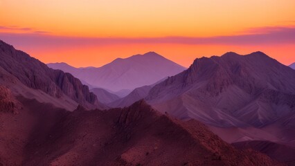 Naklejka premium Beautiful view of the mountain. Mountain landscape. The beauty of nature.