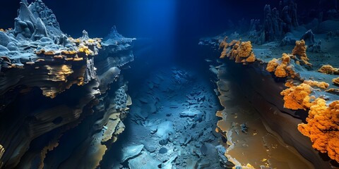 Exploring the Extraction of Rare Earth Minerals through Deep Sea Mining. Concept Mineral Resources, Sustainability, Deep Sea Ecosystem, Environmental Impact, Mining Technology