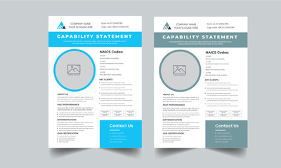 Capability Statement Template Design.