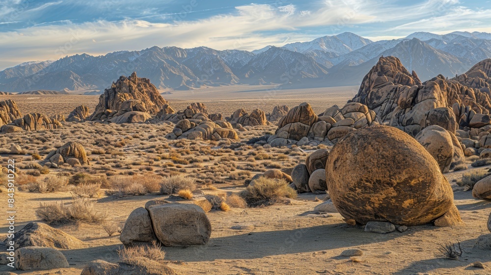 Poster this desolate landscape is made up of boulders of all shapes and sizes some smooth and round others 