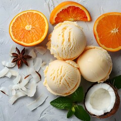 orange and cinnamon sticks