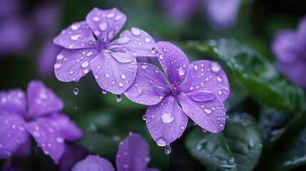 High quality images of violet blooms during the wet season