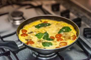 Frittata Cooking in Italy