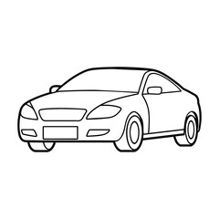Obraz premium black and white car