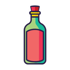 bottol icon single color illustration 