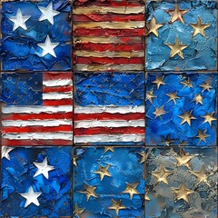 european union flag collage