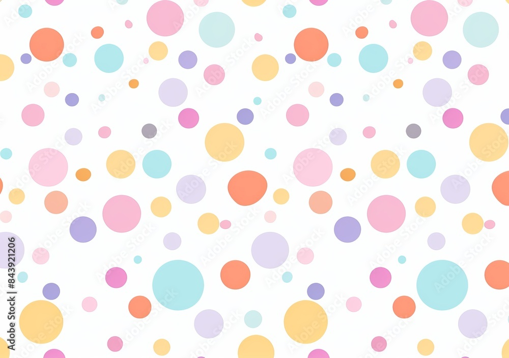Poster whimsical polka dot background for creative projects generative ai