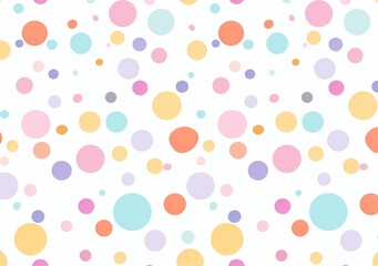Whimsical Polka Dot Background for Creative Projects Generative AI