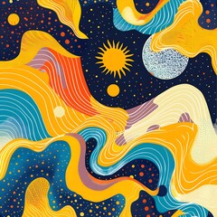 seamless pattern with shells