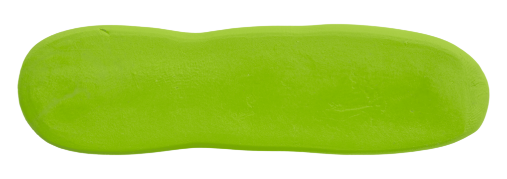Plasticine is a green brush isolated on a transparent background.