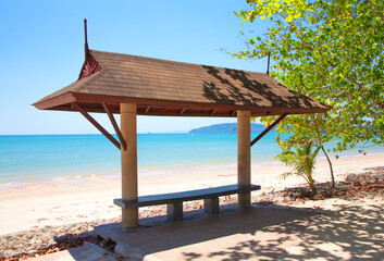 Beach hut, Ao Nang Beach, Krabi Province, Thailand.