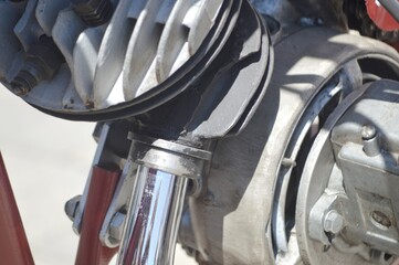 detail of a motorcycle