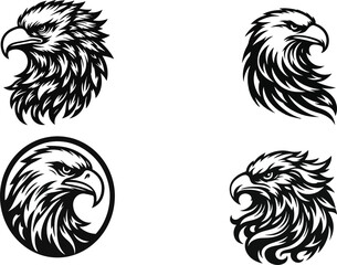 Obraz premium Eagle silhouettes design