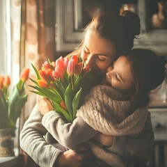 person with flowers