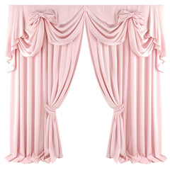 Feminine Pink Drapery Transparent Background Cutout