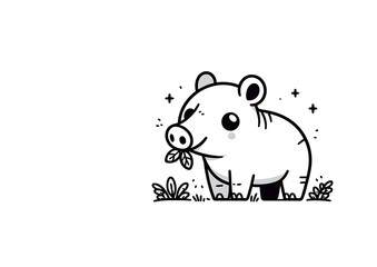 Obraz premium Draw Animal Coloring