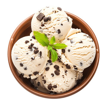 recommend clip art: Gourmet Chocolate Ice Cream Bowl Transparent Cutout