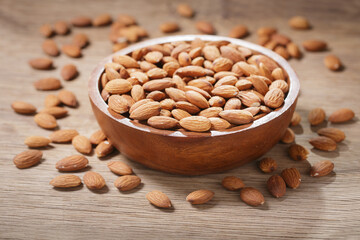 bowl of almond nuts
