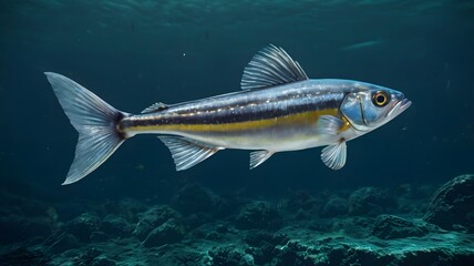Fototapeta premium Fish swimming under the sea.