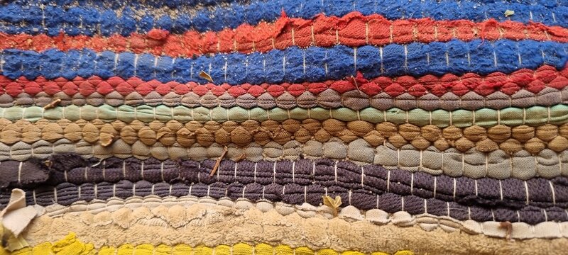 a colorful pattern of a beduin carpet 