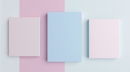 Fototapeta premium Customizable Document Layout, Isolated White Background