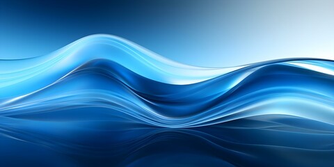 Fototapeta premium Abstract blue wave technology background with digital light effects. Concept Abstract, Blue, Wave, Technology, Digital Light Effects