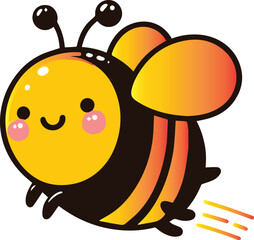 Bee vector illustration suitable for logo, t-shirt design