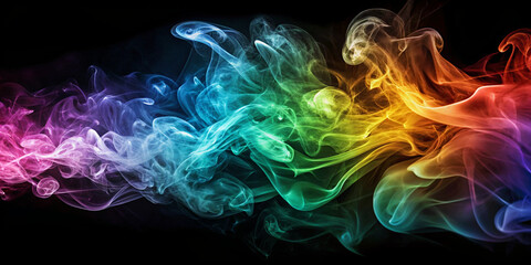 Obraz premium Desktop background with abstract smoke design