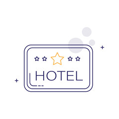 Hospitality Hotel Sign, Hotel Signage, Hotel logo, Accommodation Sign, Hospitality Icons, Hotel Entrance, Hotel Vector Icon Design