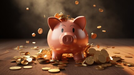 A photo of a broken piggy bank, symbolizing the loss of wealth during a stock market crash.