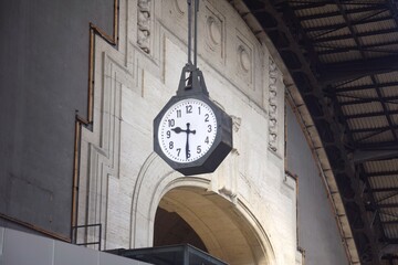 Clock at Milan train station