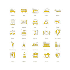 Comprehensive Travel Vector Icon Design Collection