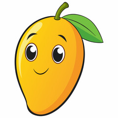 Mango cartoon vector illustration 
