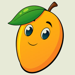Mango cartoon vector illustration 