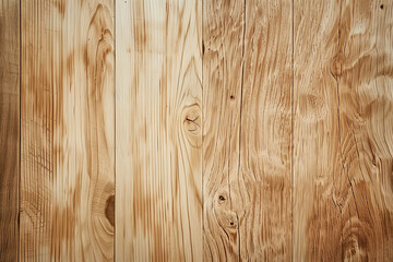 Naklejka premium A wooden surface with a grainy texture. The wood is brown and has a natural look. The surface is smooth and has a slight shine to it