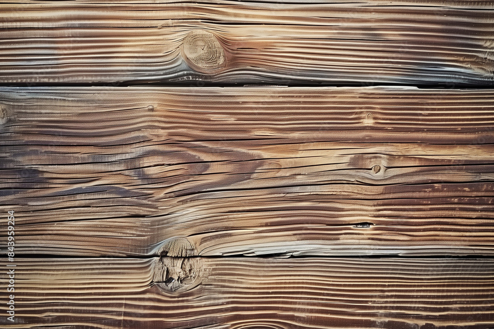 Poster a wooden surface with a dark brown color. the wood appears to be weathered and has a rustic feel to 