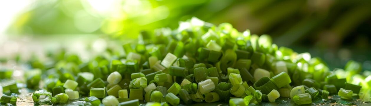 Close up of fresh green vegetables.